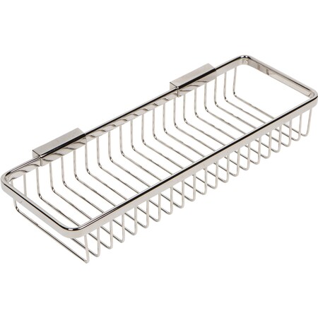 Ginger Long Deep Toiletry Basket in Polished Nickel 552G/PN